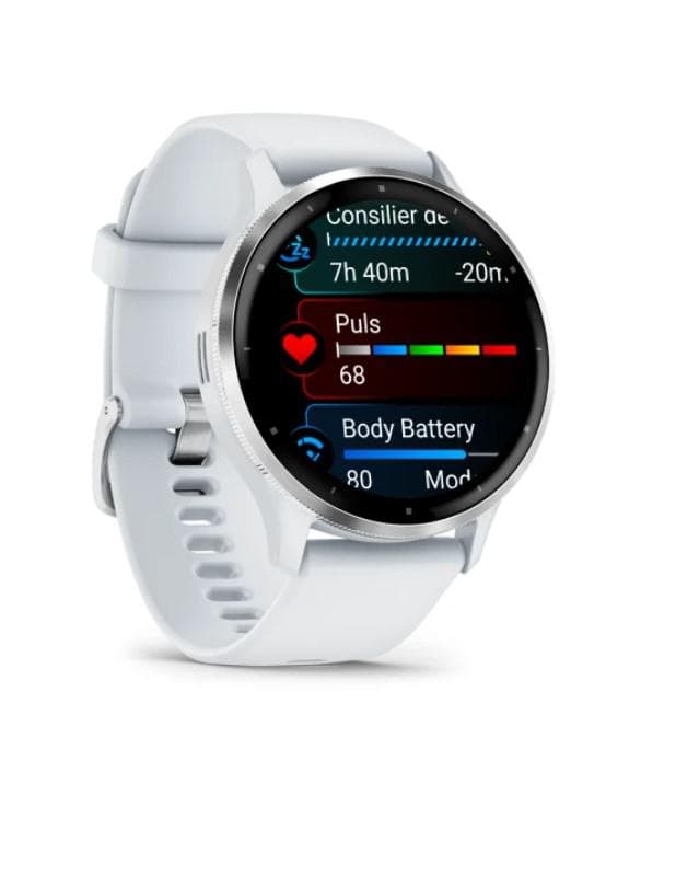 Ceas Garmin Venu 3 Silver/Whitestone