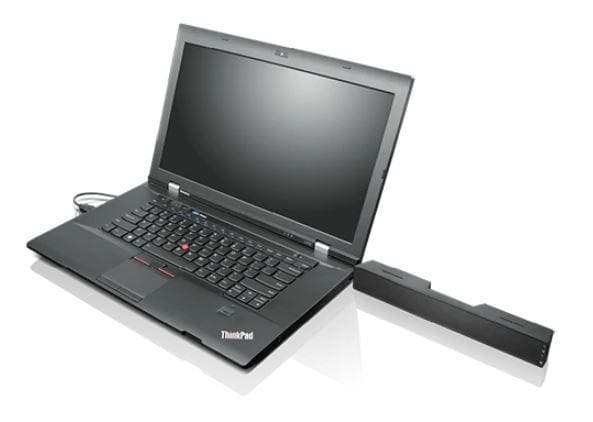 Lenovo USB Soundbar, Compatible with most Lenovo ThinkVision monitors Dual Speaker support with 1.25+1.25 total watts of output Audio volume controlled directly from the soundbar, Volume+ / volume- / mute button, Audio is linked to PC audio control, Integrated cable lock slot, Product Weight: 315 g