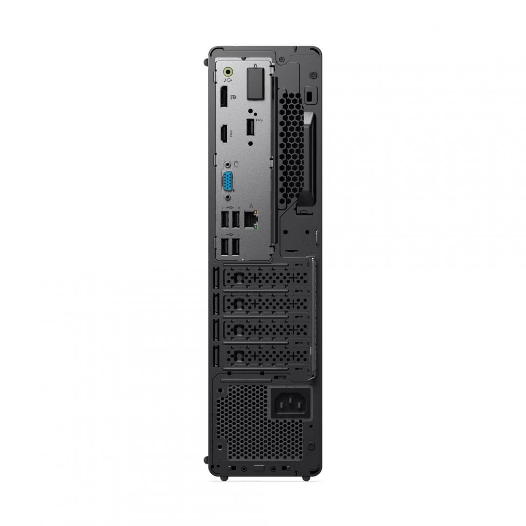 Desktop Lenovo ThinkCentre neo 50s Gen 5 SFF, Intel Core i3-14100, 4C (4P + 0E) / 8T, P-core 3.5 / 4.7GHz, 12MB Intel Smart Cache, RAM 2x 32GB UDIMM DDR5-5600, SSD 512GB SSD M.2 2280 PCIe 4.0x4 NVMe Opal 2.0, Video: Integrated Intel UHD Graphics 730, Optic: None, Card reader: 3-in-1 Card Reader