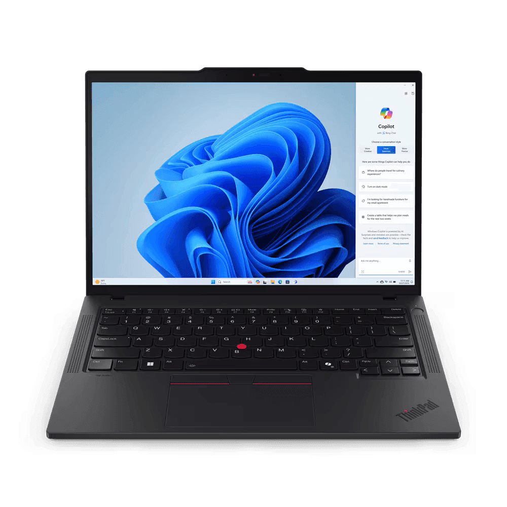 Laptop Lenovo ThinkPad T14 Gen 5 (Intel); 14" WUXGA; Intel Core Ultra 7 155U; Integrated Intel Graphics; RAM 64GB, SSD 1TB, 3YP W11P