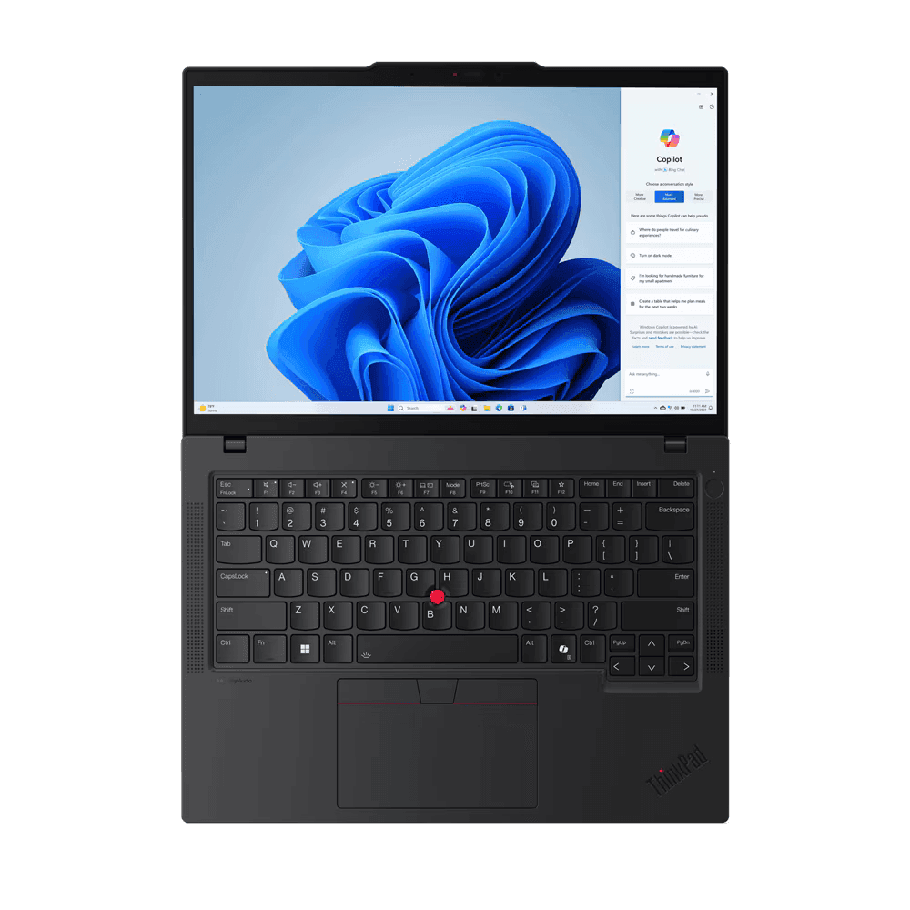 Laptop Lenovo ThinkPad T14 Gen 5 (Intel); 14" WUXGA; Intel Core Ultra 7 155U; Integrated Intel Graphics; RAM 64GB, SSD 1TB, 3YP W11P