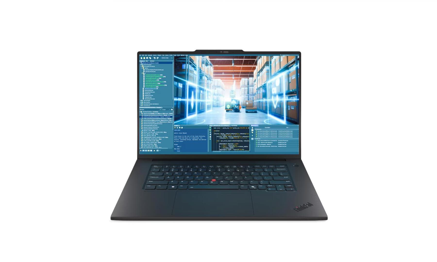Laptop Workstation Lenovo ThinkPad P1 Gen 8, cu procesor Intel Core Ultra 9 285H, 16'' OLED Touch, 64 GB LPDDR5x, 2 TB SSD, NVIDIA RTX PRO 2000 8GB GDDR7, Windows 11 Pro