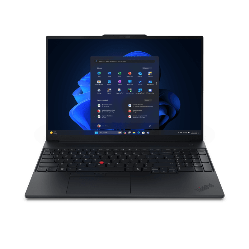 Laptop Business Lenovo ThinkPad E16 Gen 3, cu procesor Intel Core Ultra 7 258V, 16'' IPS, 32 GB LPDDR5x, 1 TB SSD, Intel Arc 140V, Fr OS