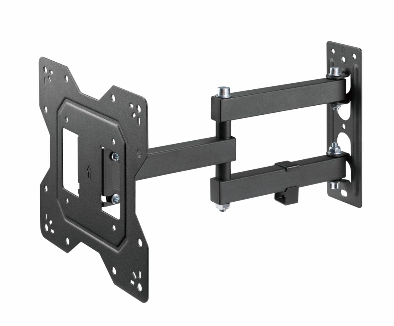 Suport de perete Akai cu inclinatie +3/-10°, diagonala display 23"-43", VESA min. 100x100, VESA max. 200x200, suporta pana la 30kg, distanta fata de perete MAX 378mm, negru