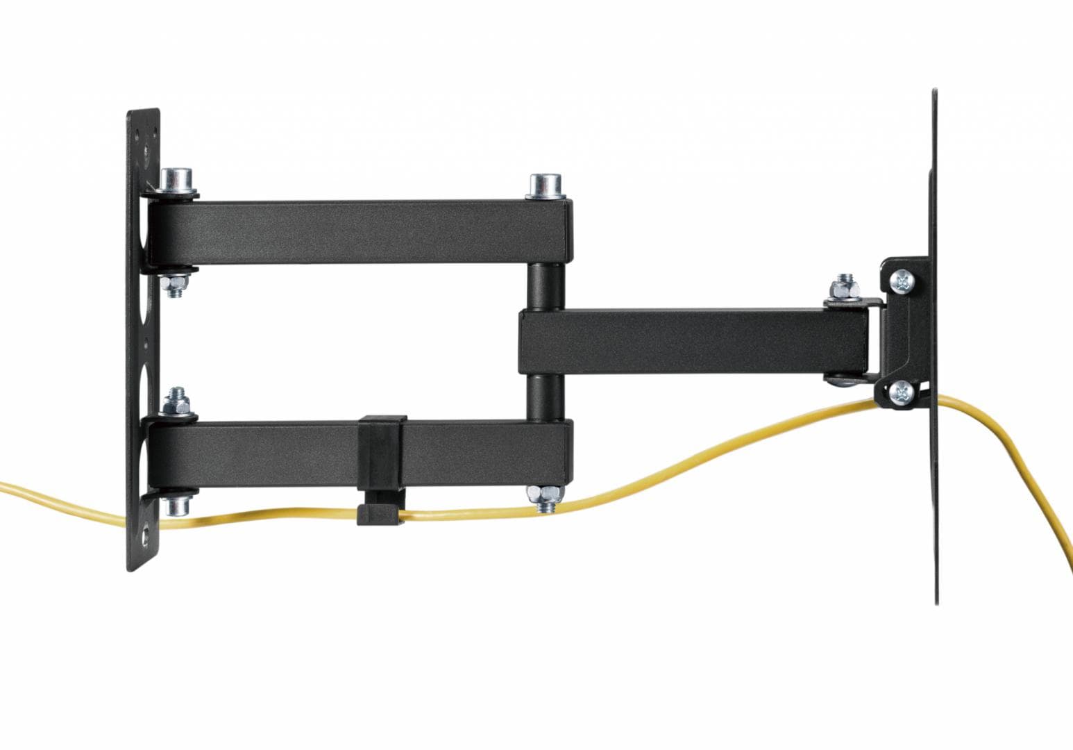 Suport de perete Akai cu inclinatie +3/-10°, diagonala display 23"-43", VESA min. 100x100, VESA max. 200x200, suporta pana la 30kg, distanta fata de perete MAX 378mm, negru