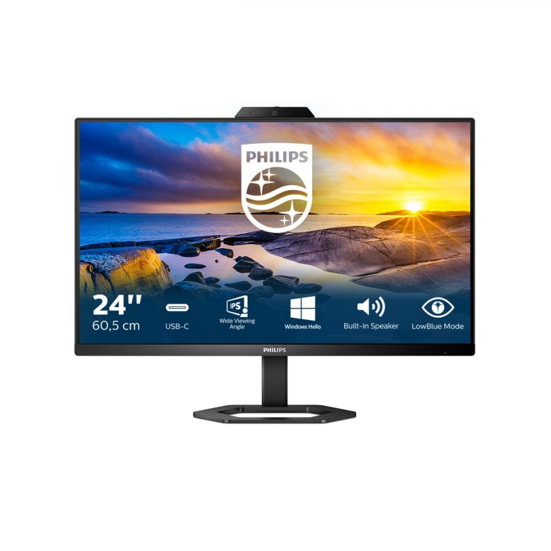 Monitor Philips 23.8" 24E1N5300HE/00, Diagonal (inch): 23.8, Diagonal (cm): 60.5, Aspect ratio: 16:9, Panel: IPS, Resolution: 1920x1080, Refresh Rate: 75Hz, Response time GtG: 4ms, Response time MPRT: 1ms, Brightness (max): 300 cd/m², Contrast (static) : 1000:1, Contrast (dynamic): Mega Infinity