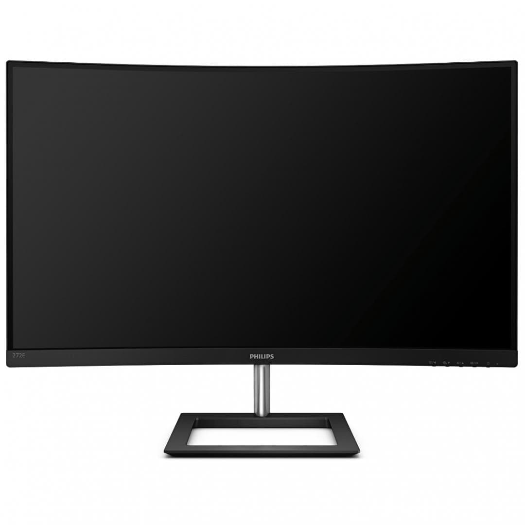 Monitor 27" Philips 272E1CA, Curbat 1500R, FHD 1920*1080, 75 Hz, 4 ms ,VA, 16:9, 250 cd/ mp, 3000:1, Mega Infinity DCR, Anti-Glare, 3H, Haze25%, WLED, 178/178, Low Blue Mode, FreeSync, VGA, HDMI, PC audio-in,Headphone out, boxe 2*3W, 3-sided frameless, cablu HDMI inclus, VESA100x100, culoare negru