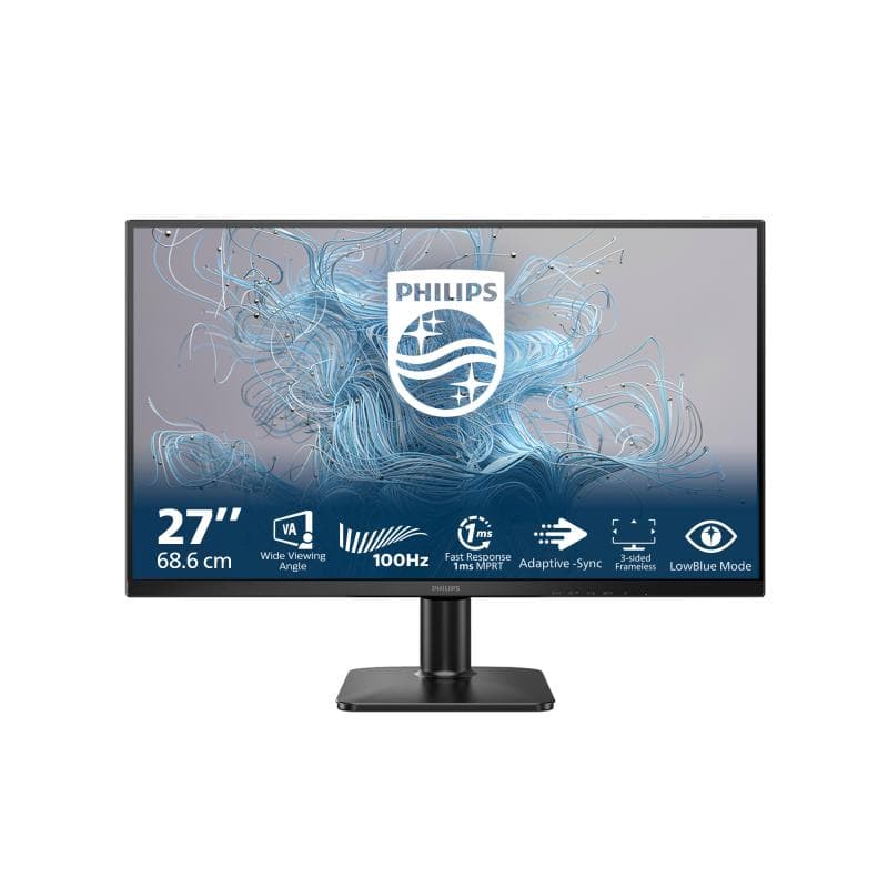 Monitor Philips 27" 27E2N1100L/00, Diagonal (inch): 27, Diagonal (cm): 69, Aspect ratio: 16:9, Panel: VA, Resolution: 1920x1080, Refresh Rate: 100Hz, Response time GtG: 4ms, Response time MPRT: 1ms, Brightness (max): 250 cd/m², Contrast (static) : 4000:1, Contrast (dynamic): Mega Infinity DCR