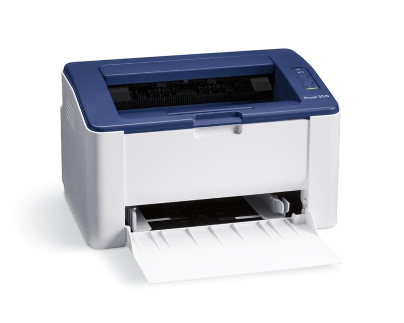 Imprimanta laser mono Phaser 3020BI, Dimensiune A4, Viteza 20 ppm, Rezolutie 600x600dpi, Procesor:600 MHz, Memorie 128MB, Alimentare cu hartie 150 coli, Interfata USB 2.0, Wi-Fi, Apple AirPrint, Xerox PrintBack, Volum maxim printare15000 pagini pe luna, Consumabile 106R02773 (1.5k), 106R03048(3k)