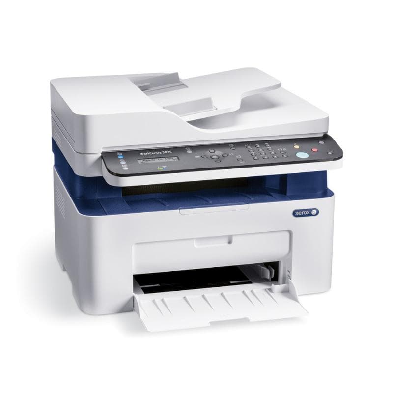Multifunctional laser mono Xerox WorkCentre 3025V_NI, Print/ Copy/ Scan/ Fax, Viteza: 20 ppm, Rezolutie: 600X600 dpi, Procesor 600 MHz, Memorie 128 MB, Limbaje de printare: GDI, Interfata: USB, Ethernet, Wireless, ADF 40 pagini, Consumabile:106R02773 sau 106R03048. Se livreaza cu cartus de700 de