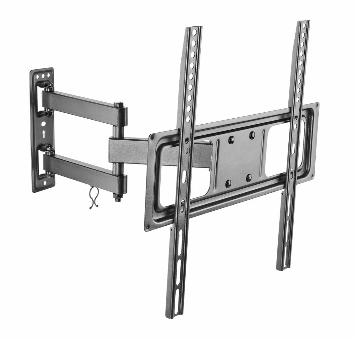 Suport de perete Akai cu inclinatie +10/-15°, diagonala display 32"-55", VESA min. 75x75, VESA max. 400x400, suporta pana la 35kg, distanta fata de perete max 427mm, negru