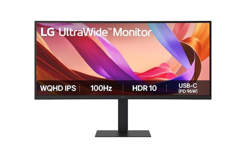 Monitor LG 34" 34U650A-B.AEU, Curvature: 3800R, Diagonal (inch): 34, Diagonal (cm): 86, Aspect ratio: 21:9, Panel: WQHD, Resolution: 3440x1440, Refresh Rate: 100Hz, Response time GtG: 5ms, Brightness (max): 300 cd/m², Contrast (static) : 1000:1, Viewing angle: 178/178, Color Gamut Type: sRGB, Color