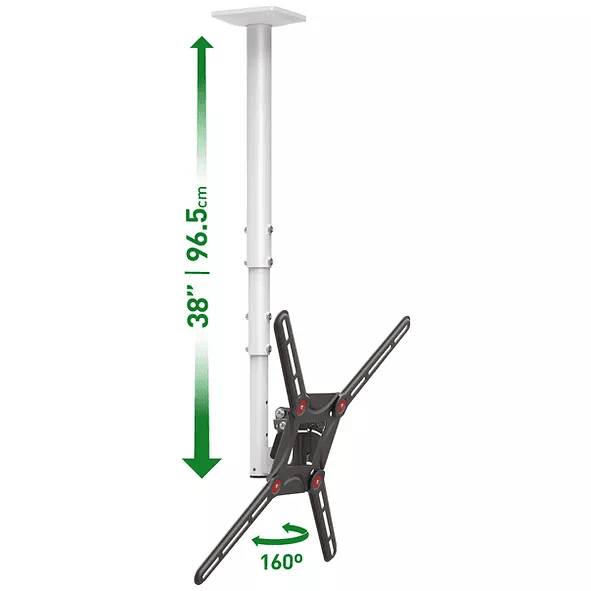 Suport TV de perete, Barkan 3500.W, Fix, 29"- 65", VESA 400 x 400 mm, suporta pana la 40kg, alb