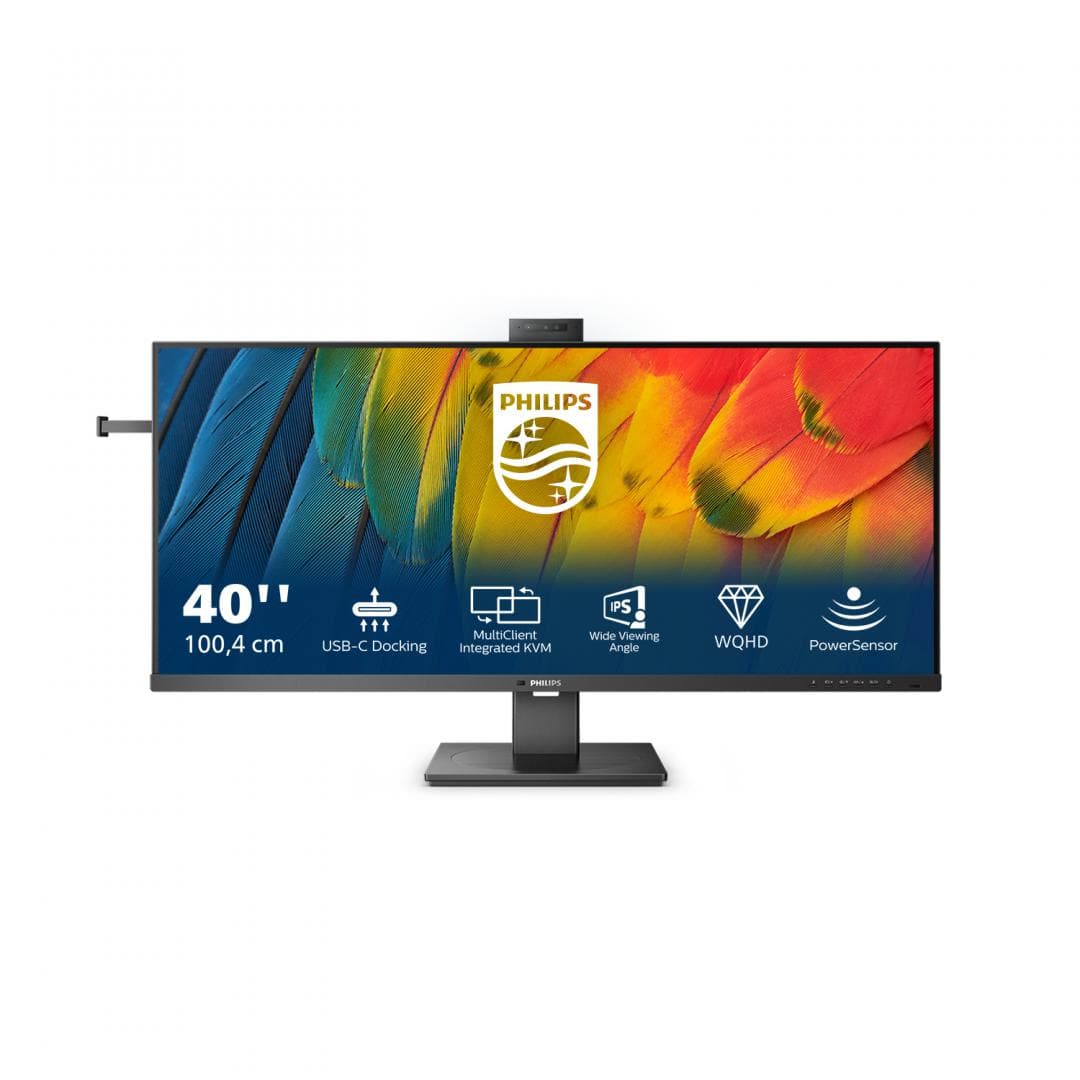 Monitor Philips 40" 40B1U5601H/00, Diagonal (inch): 40, Diagonal (cm): 101.6, Aspect ratio: 21:9, Panel: IPS, Resolution: 3440x1440, Refresh Rate: 120Hz, Response time GtG: 4ms, Brightness (max): 300 cd/m², Contrast (static) : 1200:1, Contrast (dynamic): 50M:1, Viewing angle: 178°/178°, Color Gamut