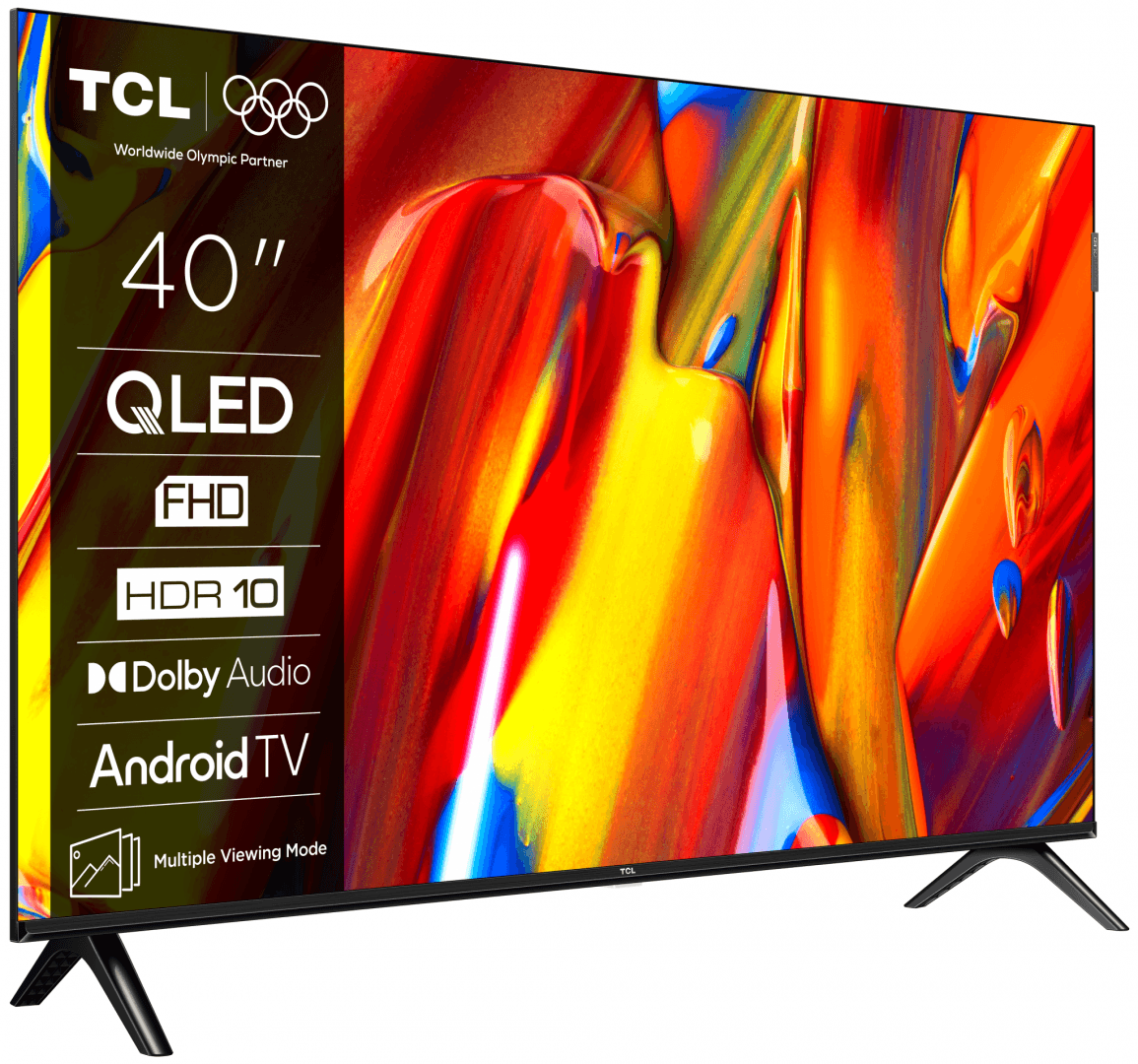 Televizor TCL QLED 40V5C, 100 cm, Smart Google TV, Full HD, (Model 2025)