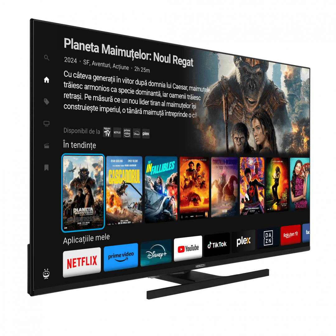 QLED TV HORIZON SMART 43HQ8560U/D, 43" D-LED, 4K Ultra HD, DVB-S2/T2/C, CME 800Hz, TiVo, Contrast 3000:1, 250 cd/m2, 1x CI+, 3x HDMI (v2.1), 2x USB(v2.0), 1x Optic, 1x AUX, 1x LAN(RJ45), USB Player (AVI,MKV, H.265/HEVC, JPEG), HDR10, Dolby Vision + Dolby Atmos, Hotel TV Mode (Passive), VESA 100 x