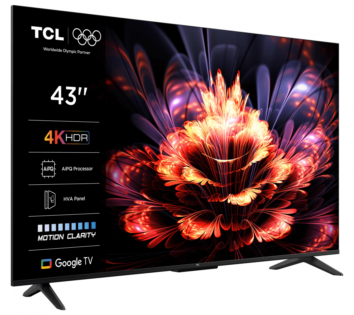 Televizor TCL LED 43V6C, 108 cm, Smart Google TV, 4K Ultra HD, (Model 2025)
