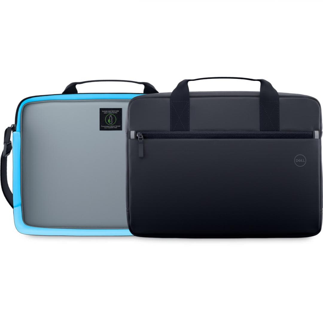 Dell Essential Briefcase 16" CC3624, Colour: Black, Notebook Compatibility:Fits most laptops with screen sizes up to 16" (max laptop dimension: 360 x 255 x 25 mm), Features:Made with solution-dyeing process for polyester that can generate up to 97% less greenhouse gas emissions, water impact and