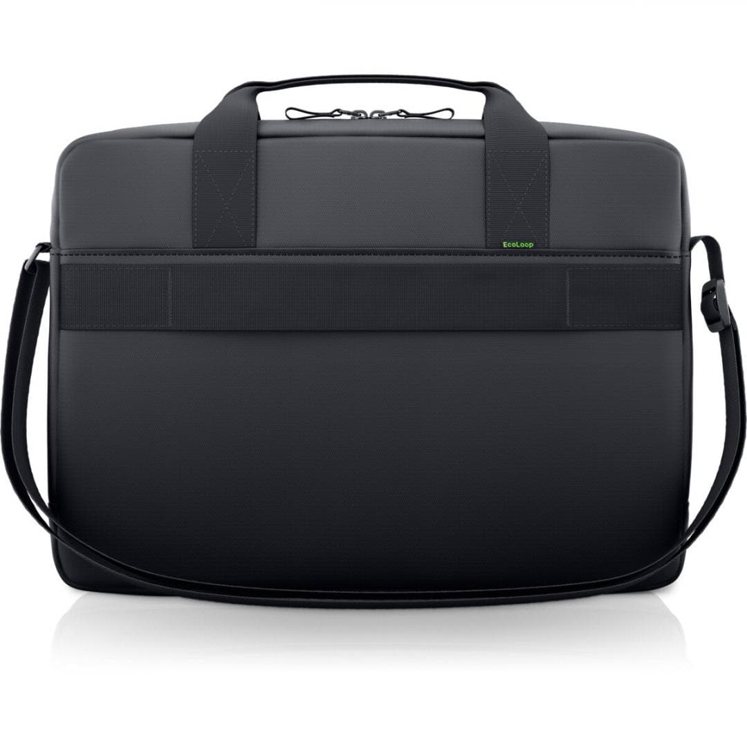 Dell Essential Briefcase 16" CC3624, Colour: Black, Notebook Compatibility:Fits most laptops with screen sizes up to 16" (max laptop dimension: 360 x 255 x 25 mm), Features:Made with solution-dyeing process for polyester that can generate up to 97% less greenhouse gas emissions, water impact and