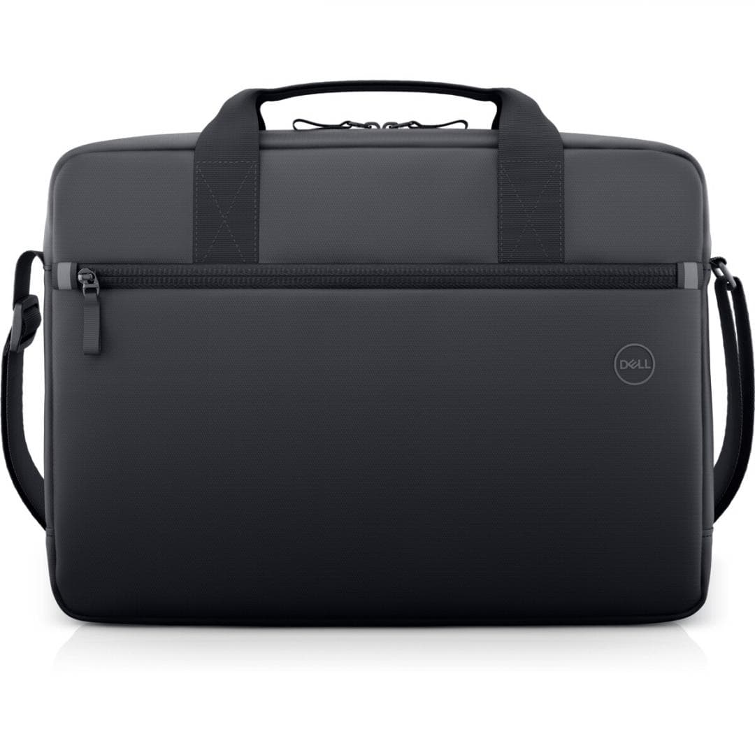 Dell Essential Briefcase 16" CC3624, Colour: Black, Notebook Compatibility:Fits most laptops with screen sizes up to 16" (max laptop dimension: 360 x 255 x 25 mm), Features:Made with solution-dyeing process for polyester that can generate up to 97% less greenhouse gas emissions, water impact and