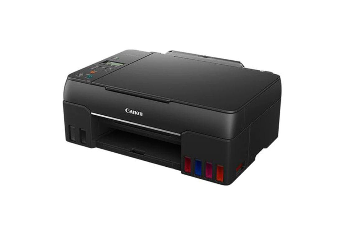 Multifunctional inkjet color CISS Canon Pixma G640, dimensiune A4,viteza 3.9 ppm alb-negru, rezolutie 4800x1200dpi, alimentare hartie 100coli, Scanner CIS, rezolutie scanare:600 x 1200, 99 copii max, zoom:25%-400%, format hartie: A4, A5,B5, interfata: USB, WIFI, consumabile:GI-43BK, C, M, Y, R