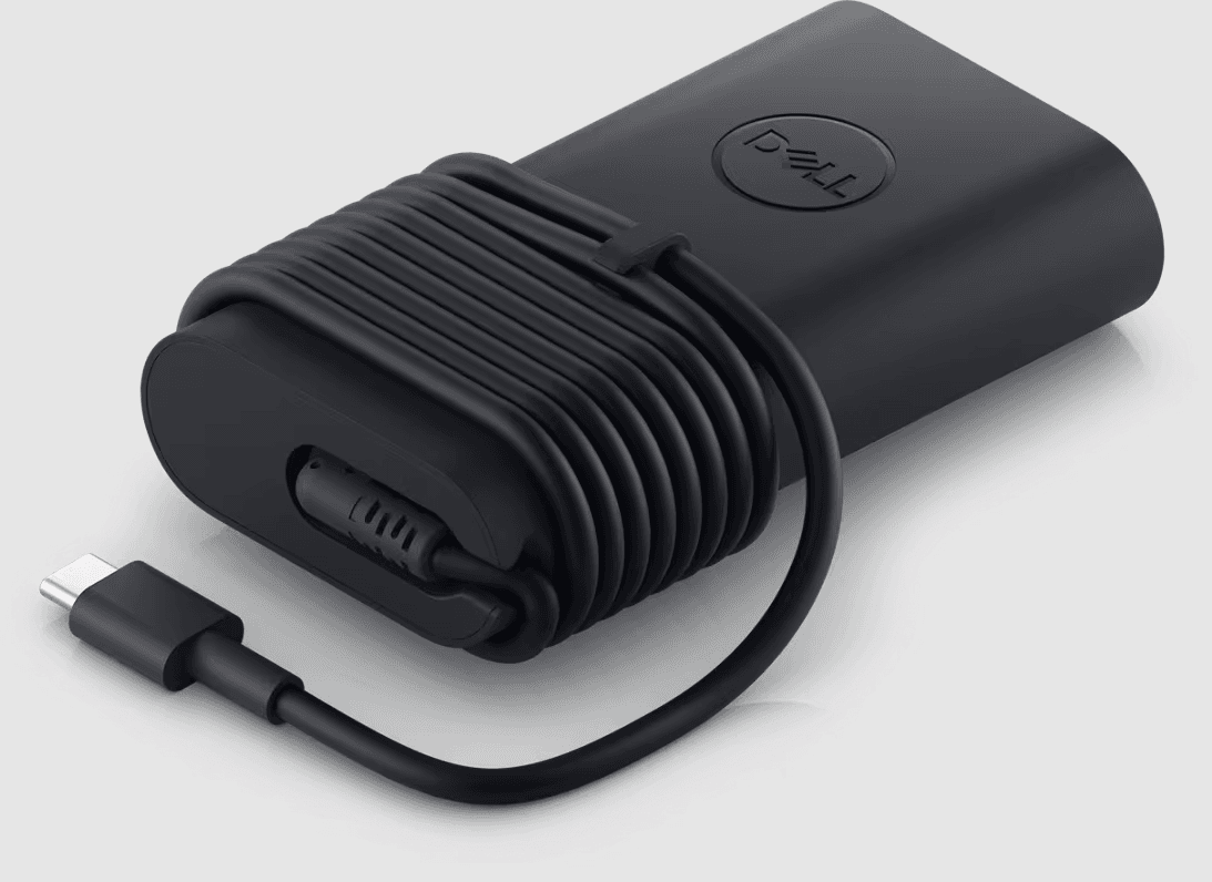 Dell 100W USB-C Ultra Slim Adapter Power, Connector: USB-C, Gan: Yes, Input voltage: 100 V AC to 240 V AC, Input current (maximum): 1.7 A, Input frequency: 50 to 60 Hz, Output Current: 20 V/5 A (continuous), 15 V/3 A (continuous), 9.0 V/3 A (continuous), 5.0 V/3 A (continuous), Rated output voltage