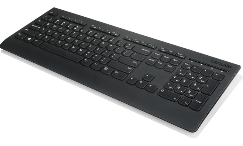 Lenovo 4X30H56854. Keyboard form factor: Full-size (100%). Keyboard style: Straight. Connectivity technology: Wireless, Device interface: RF Wireless, Keyboard layout: QWERTZ, Recommended usage: Office. Product colour: Black
