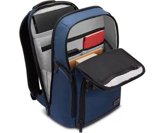 Lenovo ThinkPad Executive 16" Backpack, 22L capacity, 36.2 x 25.3 x 2.2 cm, 1.8kg, Outside Fabric Material: polyester 88%, leather 12%, Navy