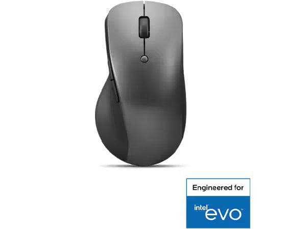 Lenovo Professional Bluetooth Rechargeable Mouse, Color Storm grey, Cable Length/Type USB-A to USB-C Charging Cable, length 50 cm (19.7 inches), Battery Life Up to 3 months in single charge (may vary based on usage), DPI - Three-stage DPI setting (800, 1600, 2400 as default), can be set from 800 to