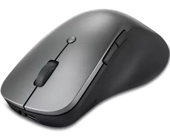 Lenovo Professional Bluetooth Rechargeable Mouse, Color Storm grey, Cable Length/Type USB-A to USB-C Charging Cable, length 50 cm (19.7 inches), Battery Life Up to 3 months in single charge (may vary based on usage), DPI - Three-stage DPI setting (800, 1600, 2400 as default), can be set from 800 to