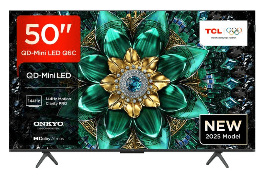 Televizor TCL Mini LED 50Q6C, 126 cm, Smart Google TV, 4K Ultra HD, (Model 2025)