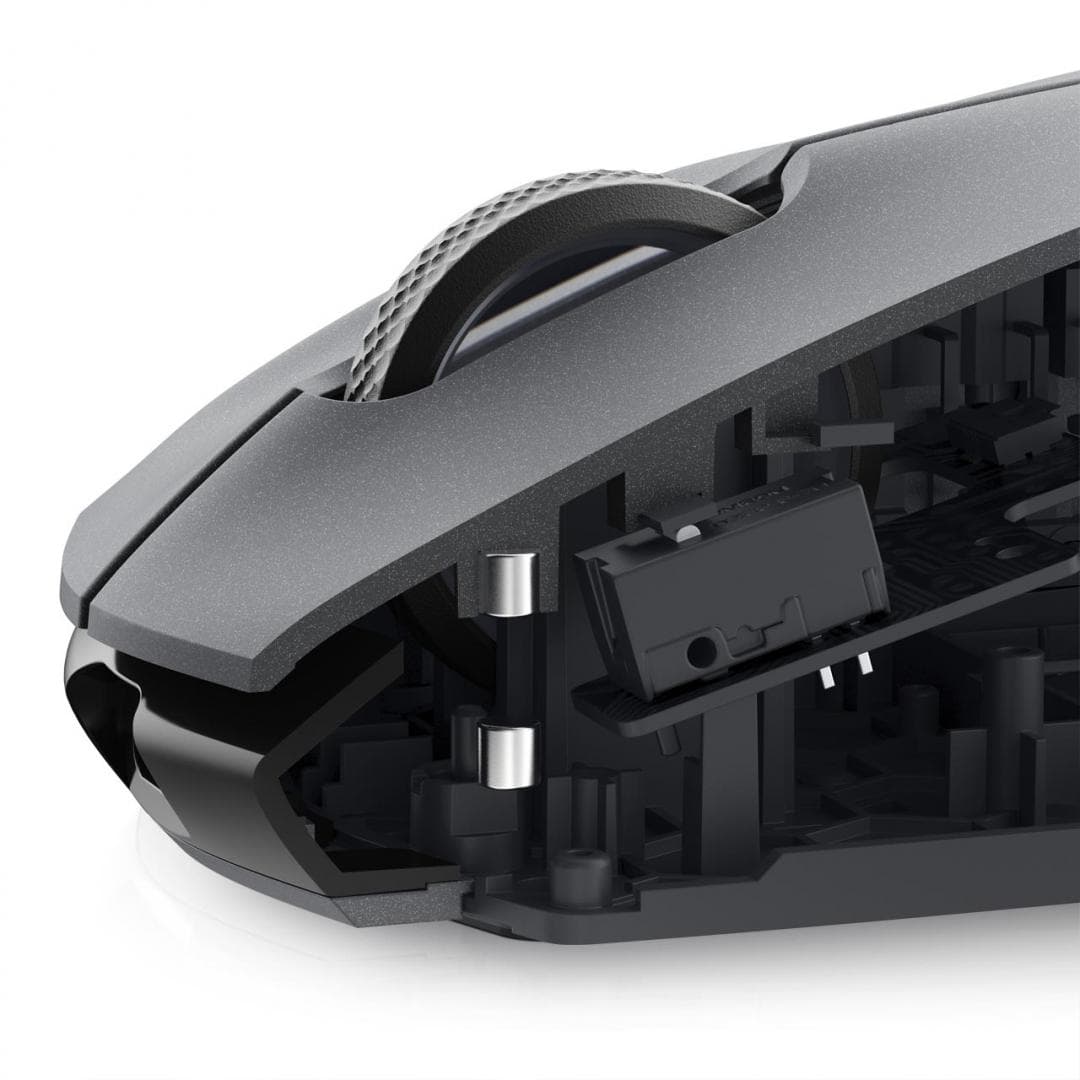 Dell Alienware Tri-Mode Wireless Gaming Mouse AW720M, Connection type: Tri-mode Wireless (2.4GHz, Bluetooth 5.1 and wired), Movement Resolution: 26000 dpi, , Magnetic Snap Charging Function, Adjustable Dots Per Inch (DPI), Wireless mode (2.4GHz), Buttons Qty: 8, Performance: 50 G maximum
