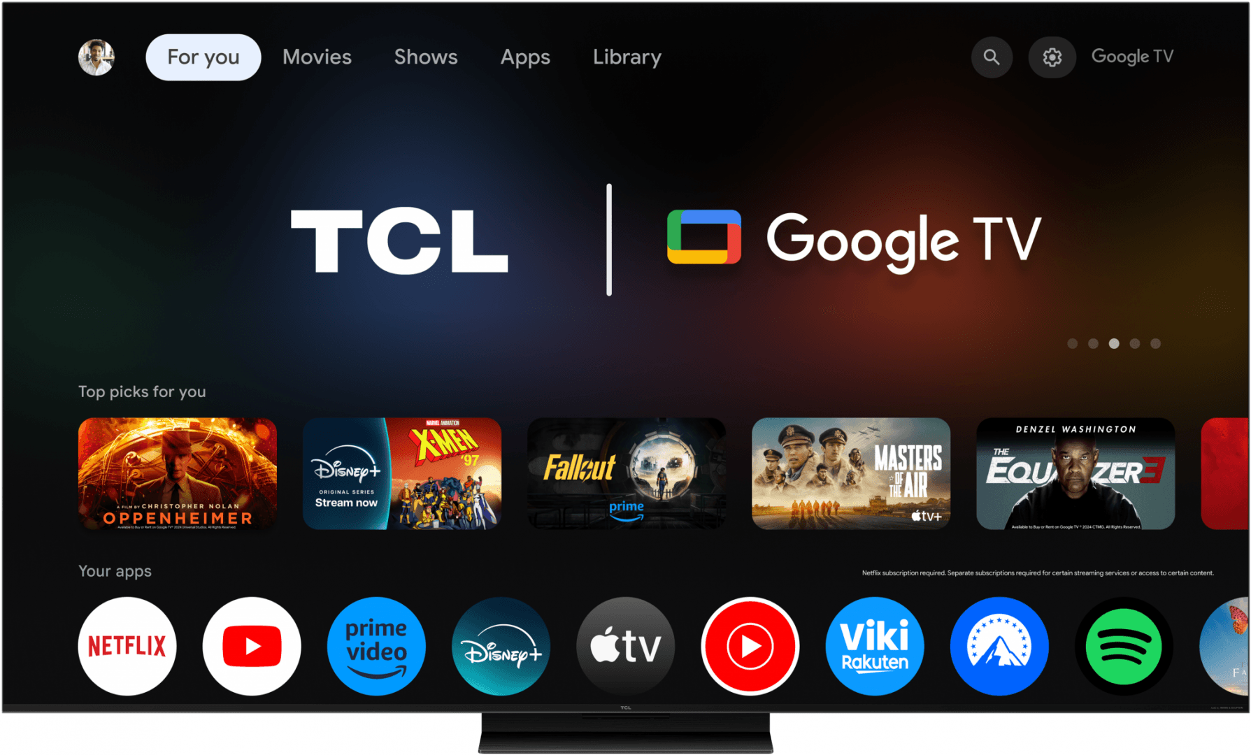 Televizor TCL Mini LED 55Q7C, 138 cm, Smart Google TV, 4K Ultra HD, (Model 2025)