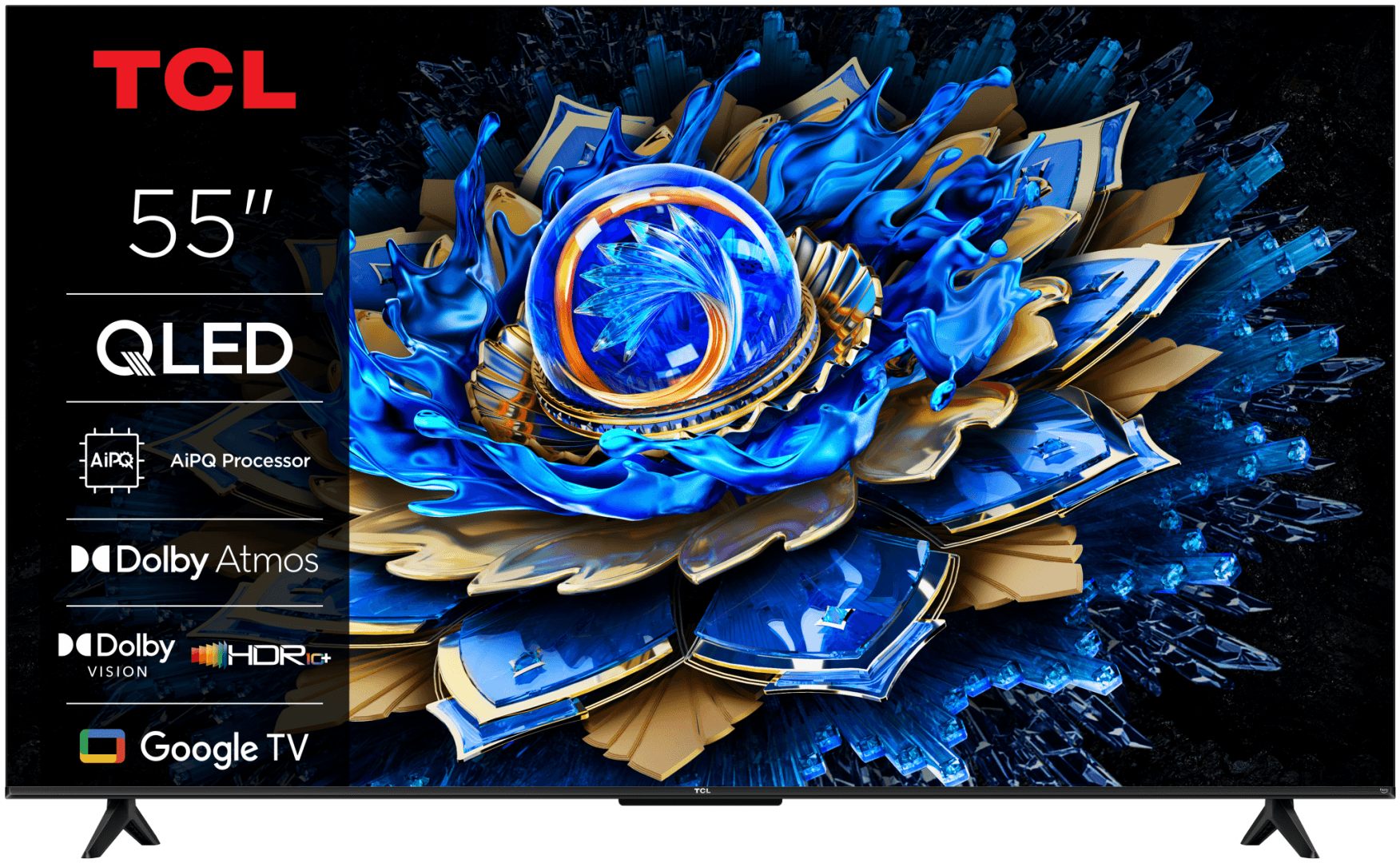 Televizor TCL QLED 55T69C, 138 cm, Smart Google TV, 4K Ultra HD, (Model 2025)