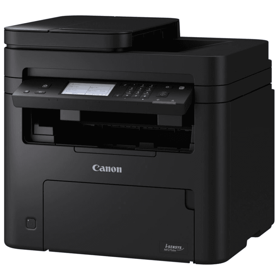 Multifunctional laser mono Canon I-SENSYS MF275DW, dimensiune A4 (Printare, Copiere, Scanare, Fax), viteza 29ppm, duplex, rezolutie max 2400 x 600dpi, memorie 256MB RAM, processor: 1200 Mhz, alimentare hartie 150 coli + 35 ADF, limbaj de printare UFRII, (JPEG/TIFF/PDF, PNG), impriamre securizata