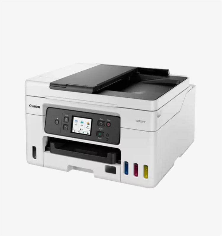 Multifunctional inkjet color Canon Maxify GX4040, ( Print, Copy,Scan,Fax, Cloud), dimensiune A4 , duplex printare si scanare, ADF 35 coli, viteza 18 Ipm alb-negru, 13 Ipm color, rezolutie 600X1200 dpi, alimentare hartie 250 +100 coli, Scanner CIS, rezolutie scanare:1200x2400, 99 copii