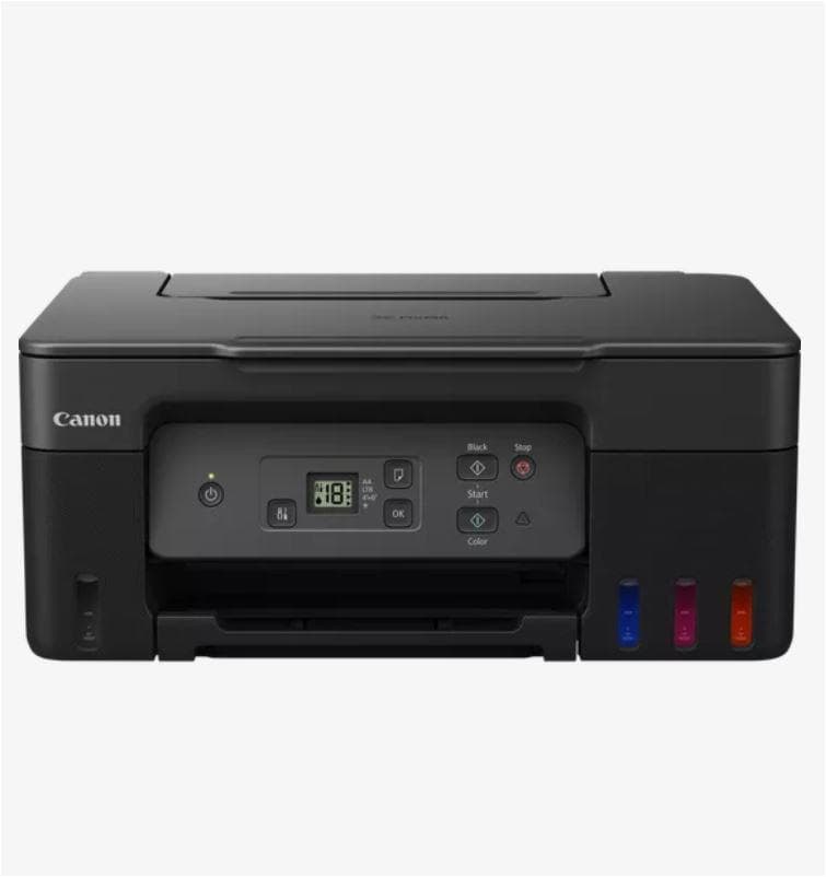 "Multifunctional inkjet color CISS Canon PIXMA G2470, dimensiune A4(Printare, Copiere, Scanare), viteza imprimare 11ipm alb-negru, 6ipm color,rezolutie printare 4800x1200 dpi, imprimare fara margini, alimentarehartie 100 coli, scanner CIS rezolutie 600x1200 dpi, copiere multipla 99copii, Zoom 25