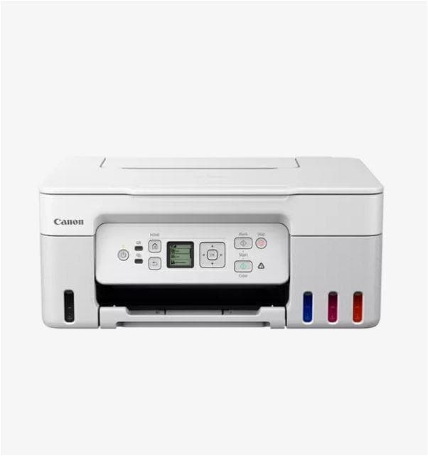 "Multifunctional inkjet color CISS Canon PIXMA G3470 White, dimensiune A4(Printare, Copiere, Scanare), viteza imprimare 11ipm alb-negru, 6ipm color,rezolutie printare 4800x1200 dpi, imprimare fara margini, alimentarehartie 100 coli, scanner CIS rezolutie 600x1200 dpi, copiere multipla 99copii