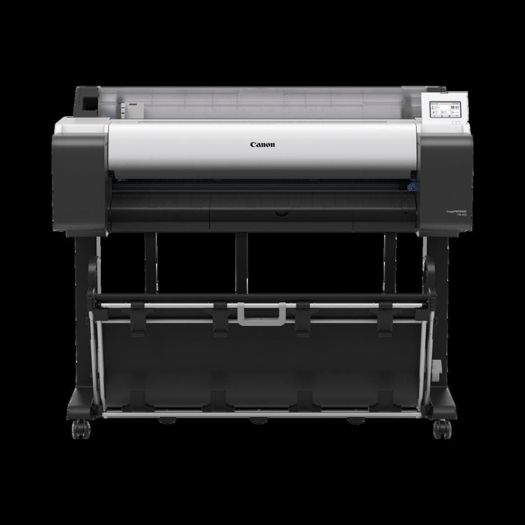Plotter Canon imagePROGRAF TM-350 36"(914mm), format A0, 5 culori, rezolutie max 2400x1200dpi, memorie 2GB, limbaje de imprimare: HP-GL/2, HP RTL, JPEG (Ver. JFIF 1.02), CALS G4 (submission via FTP only), Display LCD 4.3", interfata: USB 2.0, Ethernet, WIFI, consumabile: M:PFI-321(300ml) /