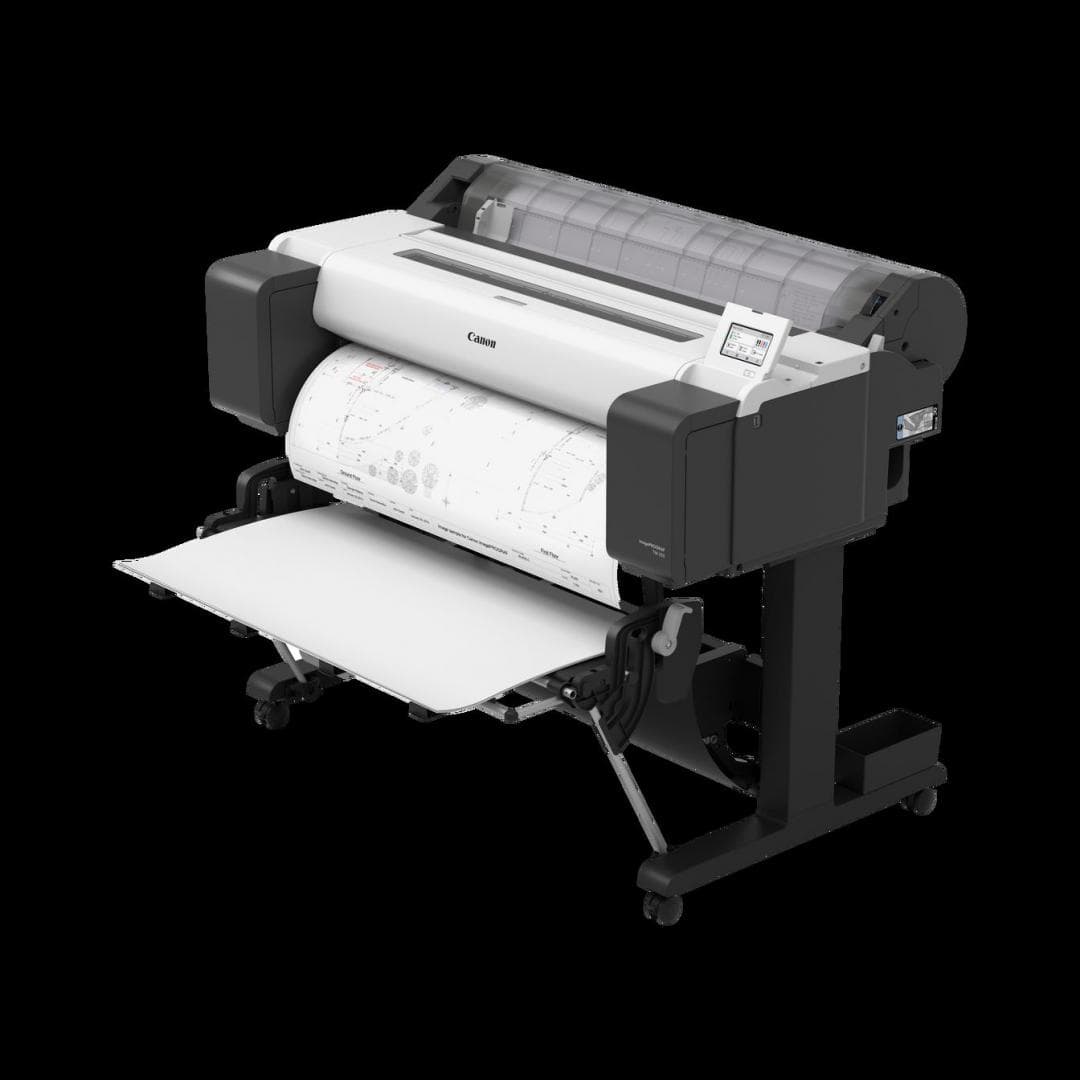 Plotter Canon imagePROGRAF TM-350 36"(914mm), format A0, 5 culori, rezolutie max 2400x1200dpi, memorie 2GB, limbaje de imprimare: HP-GL/2, HP RTL, JPEG (Ver. JFIF 1.02), CALS G4 (submission via FTP only), Display LCD 4.3", interfata: USB 2.0, Ethernet, WIFI, consumabile: M:PFI-321(300ml) /