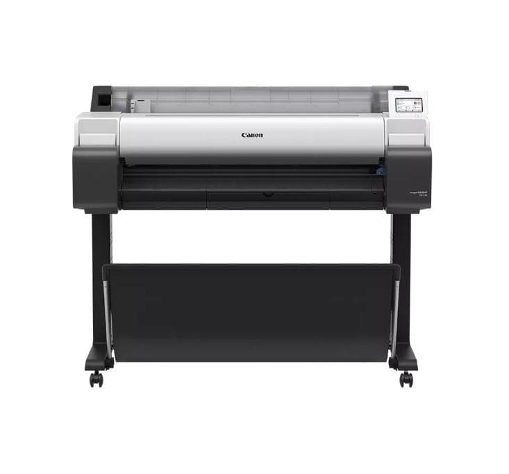Plotter Canon imagePROGRAF TM-340 36"(914mm), format A0, 5 culori, rezolutie max 2400x1200dpi, memorie 2GB, limbaje de imprimare: HP-GL/2, HP RTL, JPEG (Ver. JFIF 1.02), CALS G4 (submission via FTP only), Display LCD 4.3", interfata: USB 2.0, Ethernet, WIFI, consumabile: M: PFI-031(55ml)