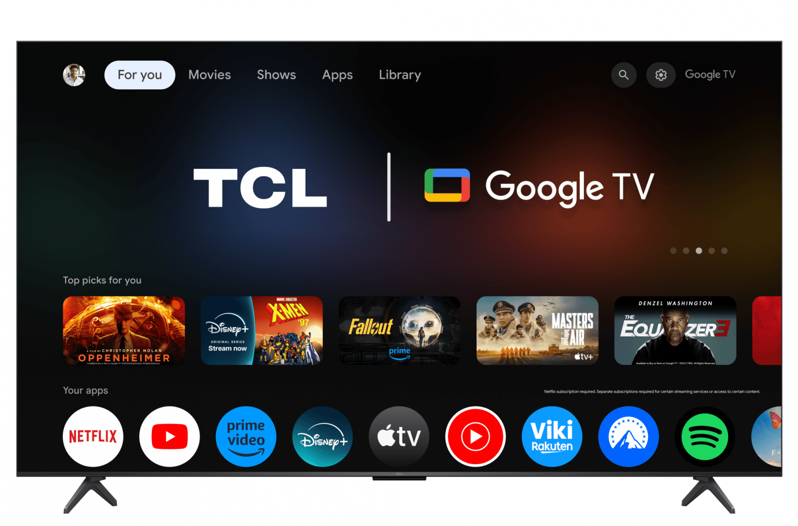 Televizor TCL Mini LED 65C61KS, 164 cm, Smart Google TV, 4K Ultra HD, (Model 2025)