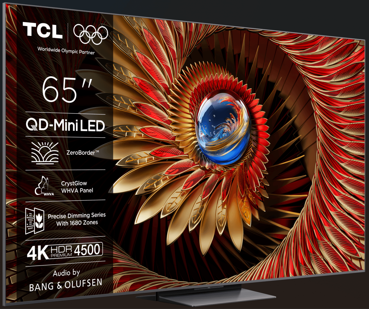 Televizor TCL Mini LED 65Q8C, 164 cm, Smart Google TV, 4K Ultra HD, (Model 2025)