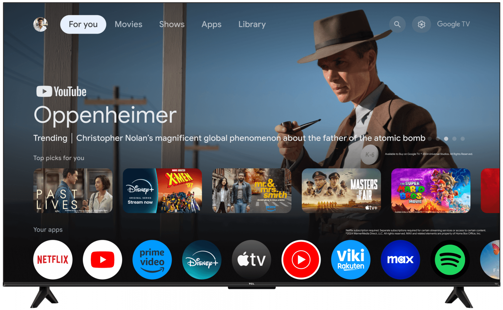 Televizor TCL QLED 65T69C, 164 cm, Smart Google TV, 4K Ultra HD, (Model 2025)