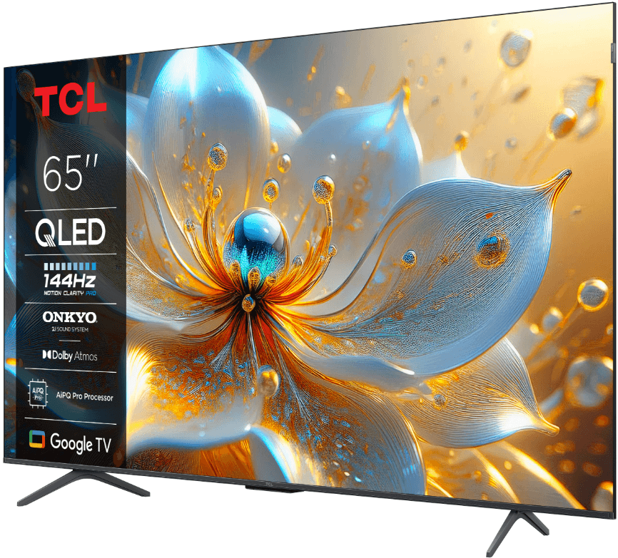 Televizor TCL QLED 65T8C, 164 cm, Smart Google TV, 4K Ultra HD, (Model 2025)