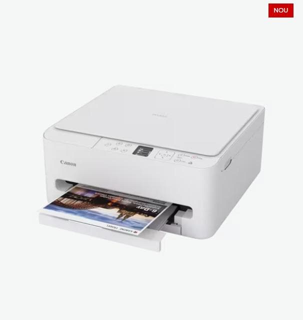Multifinctional Canon A4 Inkjet color TS6550i, Functii: Printare, Scanare, Copiere, Rezolutie printare: 1200 x 1200dpi, Viteza printare: 14 ipm mono, 9 ipm color, FPO: 7.5sec, Duplex automat, Capacitate hartie: 100 coli, Scanner plat, Rezolutie scanare: 1200 x 2400dpi, Viteza copiere: 18 sec