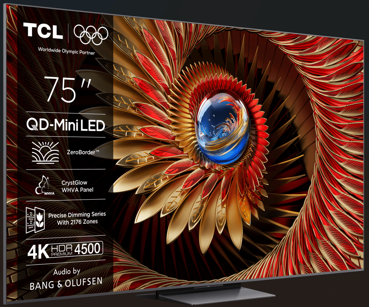 Televizor TCL Mini LED 75Q8C, 189 cm, Smart Google TV, 4K Ultra HD, (Model 2025)