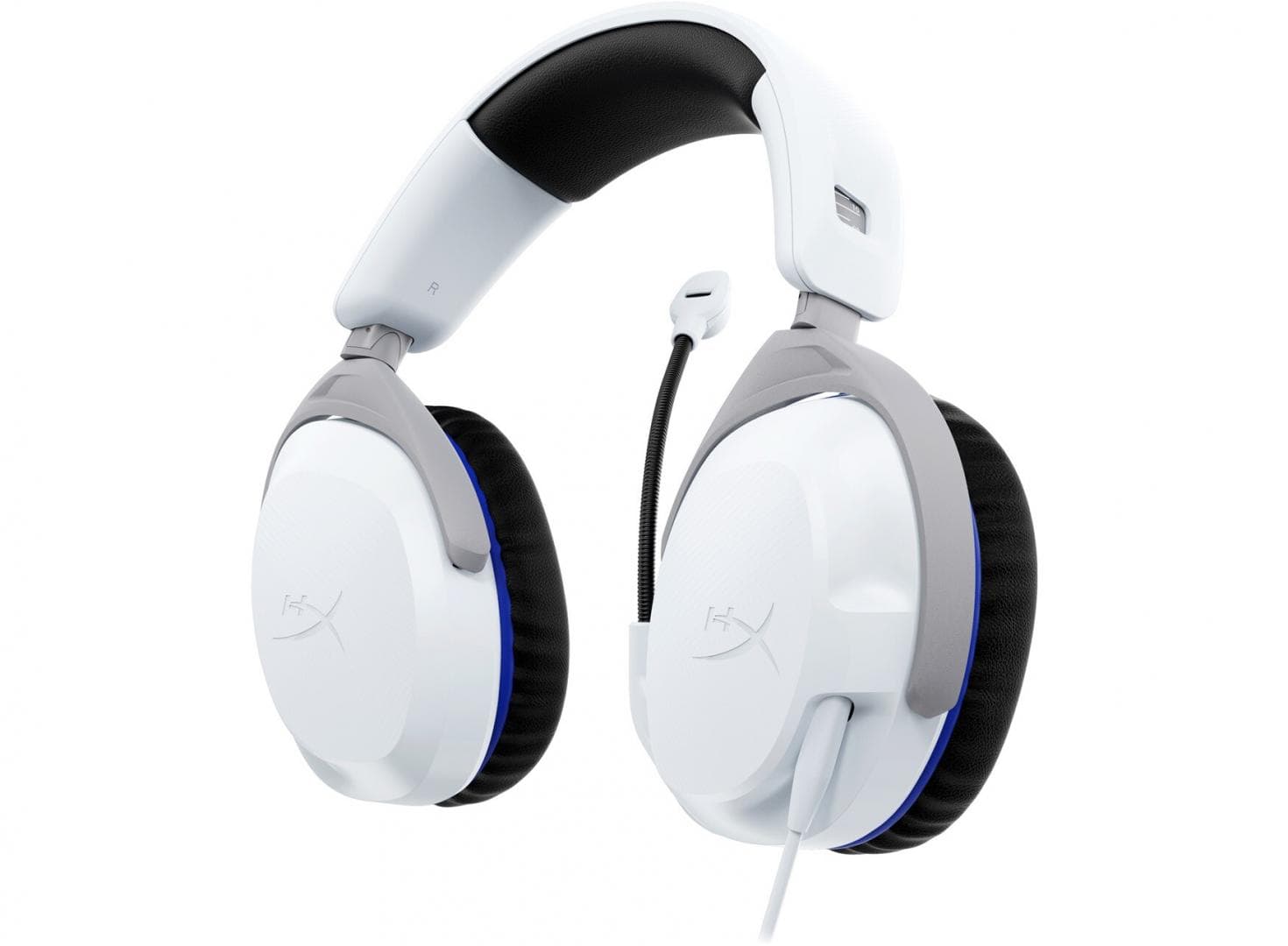 Casti gaming cu fir HyperX CloudX Stinger 2 Xbox/PC, jack 3,5mm pentru conectare direct la controller, drivere 50mm, slidere gradate, microfon cu noise cancelling, spuma cu memorie, alb