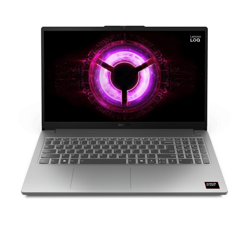 Laptop Gaming Lenovo LOQ 15ARP10E, cu procesor AMD Ryzen 7 170, 15.6'' IPS, 16 GB DDR5, 512 GB SSD, NVIDIA GeForce RTX 3050, 6GB GDDR6, Fr OS