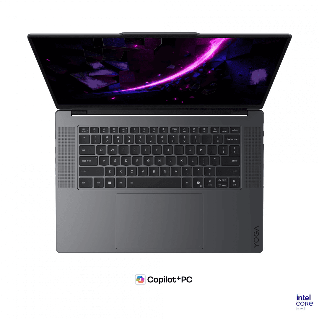 Laptop Consumer Lenovo Yoga Pro 9 16IPH11, cu procesor Intel Core Ultra 7 356H, 16'' OLED, 32 GB LPDDR5x, 1 TB, NVIDIA GeForce RTX 5060, 8 GB GDDR7, Windows 11 Pro